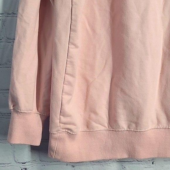 Wildfox Coffee and Sunshine Print Oversized Light Pink Sweater Womens Size Med - Picture 7 of 17